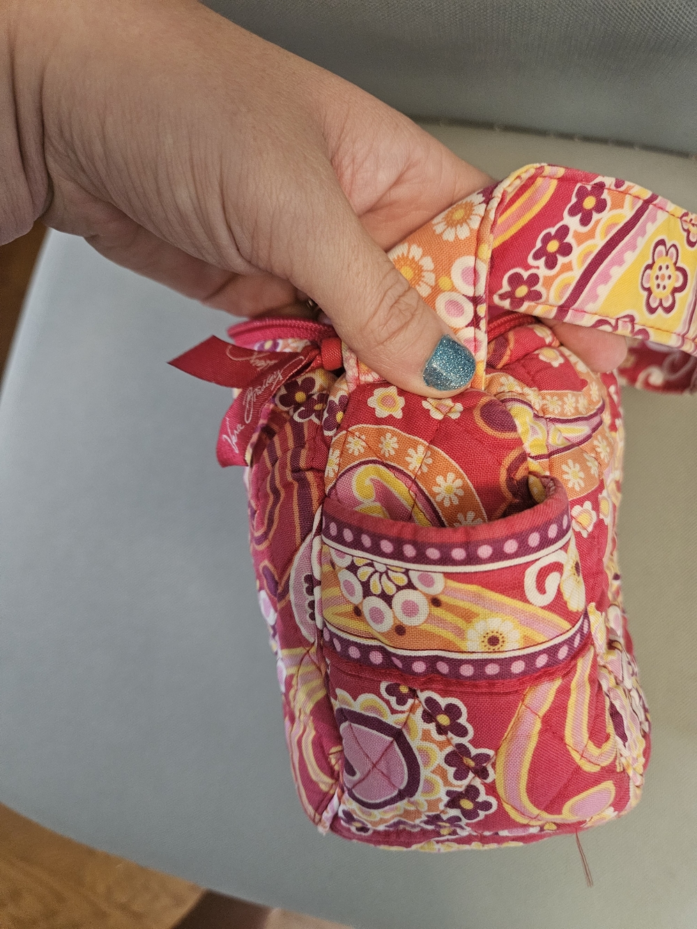 Vera Bradley Maggie Shoulder Bag with Matching Wallet In Raspberry Fizz - Picture 3 of 9